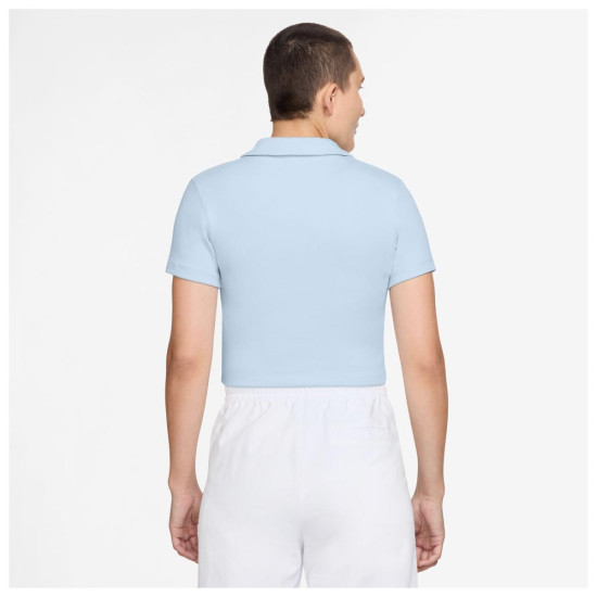 Nike Γυναικεία κοντομάνικη μπλούζα Sportswear Essential Cropped Polo Shirt Nike Γυναικεία κοντομάνικη μπλούζα Sportswear Essential Cropped Polo Shirt